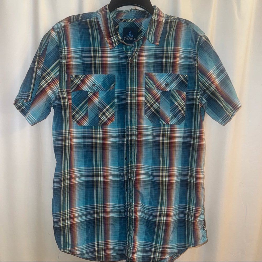 Prana Multicolor Plaid Casual Shirt